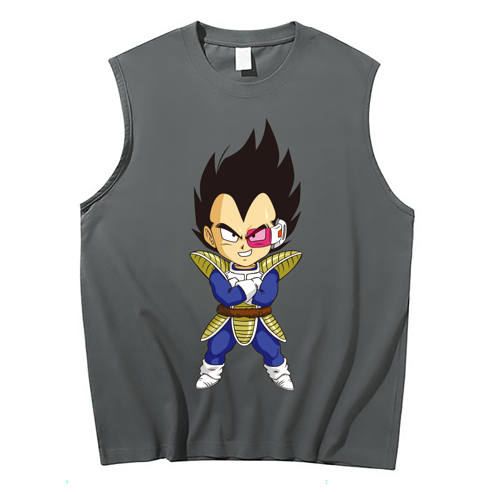 （画像用） ドラゴンボール ベジータ四世（Bejīta Yonsei）DRAGON BALL Vegeta IV コットン100％タンクトップ（フロントプリント）